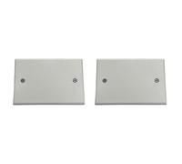 2 Pezzi Coperchio con Viti per Scatola Elettrica 503, Copri Cassetta Universale Bianco, Placca Cieca per Chiusura Scatole da Incasso, con Viti Incluse