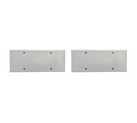2 Pezzi Coperchio con Viti per Scatola Elettrica 506 507, Copri Cassetta Universale Bianco, Placca Cieca per Chiusura Scatole da Incasso, con Viti Incluse