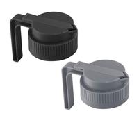 2 pezzi coperchio di barattolo di muratore con manico a bottiglia versato cover