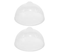 2 Pezzi Coperchio per Cuociuova Elettrico in Plastica, Trasparente | Conserva il Calore, Visione Chiara del Contenuto, Adatto a Cuocitore e Vaporiera per Colazioni Veloci