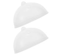 2 Pezzi Coperchio per Cuociuova in Plastica, Trasparente, Compatto | Cucine Piccole e Preparazione Colazione, Visione Chiara Durante la Cottura, Design Ergonomico