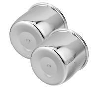2 Pezzi Copertura Decorativa per Mozzo Ruota Rimorchio 108mm | Montaggio a Pressione senza Attrezzi, Protezione del Cuscinetto, Finitura , per Camper e Viaggi