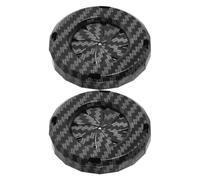 2 Pezzi Copertura Decorativa per Pulsante Avviamento Auto, ABS Nero | Pulsante Start e Stop Motore, Interno Veicolo, Montaggio Stabile, Protezione Antiusura