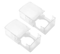 2 Pezzi Copertura di Sicurezza per Maniglia Porta Anti-blocco | ABS, Design Moderno Essenziale, Installazione senza Foratura, per Cameretta e Bagno, Tutela Domestica