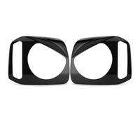 2 Pezzi Copertura Fanale Anteriore Suzuki Jimny 2007-2017, Decorazione ABS Nera per Faro Front Headlight Cover Trim Auto Protezione e Styling Elegante