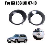 2 Pezzi Copertura Fari Fumè Nera Per X3