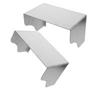 2 Pezzi Copertura in Acciaio Inox per Campanello e Presa Esterna | Argento, Installazione Semplice e Resistente alla Corrosione, Protezione Antischizzo per Comunità e Parchi