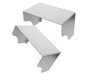 2 Pezzi Copertura in Acciaio Inox per Campanello e Presa Esterna | Argento, Installazione Semplice e Resistente alla Corrosione, Protezione Antischizzo per Comunità e Parchi