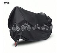 2 pezzi Copertura per bicicletta 3D - Materiale PEVA con protezione UV e design di ventilazione, adatta universalmente per motociclette/e-scooter - Per parcheggio all'aperto, protezione dalla pioggia,