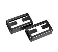 2 Pezzi Coperture per Pickup Humbucker, Copertura per Pickup per Chitarra Elettrica a Doppia Bobina in Ottone con Foro a H per La Sostituzione di Bassi per Chitarra Elettrica (Nero)