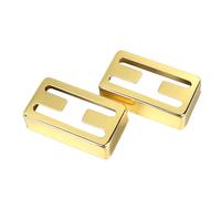 2 Pezzi Coperture per Pickup Humbucker, Copertura per Pickup per Chitarra Elettrica a Doppia Bobina in Ottone con Foro a H per La Sostituzione di Bassi per Chitarra Elettrica (Oro)