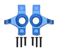 2 pezzi Coppa sterzo in lega di alluminio, ricambio per coppa sterzo auto RC per MJX 16208 16207 16210 1/16 auto RC, snodo dello sterzo durevole e resistente all'usura con viti (Blu)