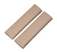 2 Pezzi Copri Cintura Auto per Scenic/Taliant/Talisman/Twingo/Wind/Zoe, Cuscinetti Cintura Sicurezza Protezione della Spalla Comfort Morbido Copri Cintura,C-Beige