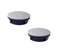 2 Pezzi Copri Foro Lavello Cucina Lavello Foro Rubinetto Piastra Tappo Coperchio Bagno Rubinetto Foro Copertura Lavello in Acciaio Inox Troppopieno Copre Lavello Accessori (35mm)