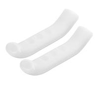 2 Pezzi Copri Leva Freno Bicicletta, Manicotto in Silicone MTB Coperchio di Protezione Leva Freno Fisso Copri Impugnatura Antiscivolo Universale per Bici da Strada Mountain Bike, Bianco