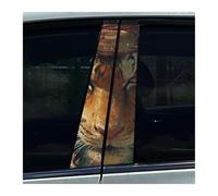 2 Pezzi Copri-montante Auto Antigraffio, Adesivi Impermeabili, Animali, Leone, Leopardo, Tigre, Adesivi Per Auto Fai Da Te(F)