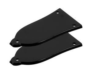 2 Pezzi Copri Truss Rod per Chitarra, Piastra Nera Abs, Accessorio | Protegge Tirante, Facile Montaggio e Rimozione, per Chitarra, Stile Personale, Ricambio Incluso