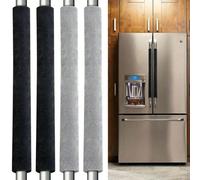 2 pezzi Coprimaniglie per frigorifero, antiscivolo, antigrasso, manicotti decorativi per elettrodomestici da cucina, proteggono da macchie di cibo, adatti per frigorifero, lavastoviglie, forno, microo