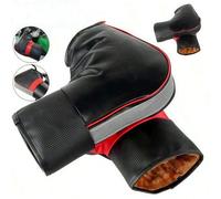 2 pezzi Coprimanubri in peluche multicolore, 1 paio adatto per motociclette e biciclette elettriche, coprimanubri caldi e spessi per l'inverno, fodere universali per manubri impermeabili e antivento c