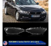 2 pezzi copriobiettivo faro per BMW F30 serie 3 328i 320i 325i 2012-2015 faro guscio lampada automobilistica paralume trasparente pair