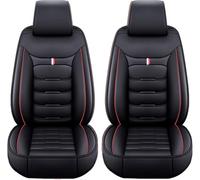 2 Pezzi Coprisedili Auto Anteriore per Ford C-Max 2017 2018 2019 2020, Coprisedile Coprisedili Auto Pelle PU Impermeabile Copri Traspirante Protezione Sedile,B/Black And Red