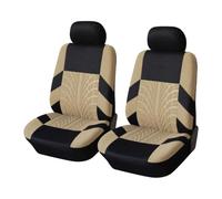 2 Pezzi Coprisedili Auto per Chevrolet Aveo T300 2. Generation 2011-2023, Tessuto Poliestere Anteriori Rivestimenti Durevole Auto Sedere Protezion Sedili Interno,C/Beige
