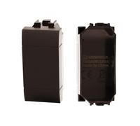 2 Pezzi Copritasti Copriforo Falso Polo, Compatibile Con Bticino Living International, Colore Nero, Serie MBL, Occupa 1 Posto