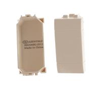 2 Pezzi Copritasti Copriforo Falso Polo, Compatibile Con Bticino Living Light, Colore Bianco, Serie MBL, Occupa 1 Posto