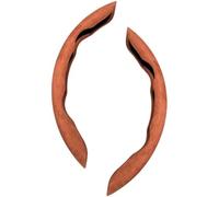 2 Pezzi Coprivolante Auto per Suzuki Swift 2017-2022, Segmentato Suède Traspirante Copertura Volante, Antiscivolo Durevole Protezione del Volante,Suede Brown