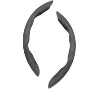 2 Pezzi Coprivolante Auto per Suzuki SX4 S-Cross 2016-2023, Segmentato Suède Traspirante Copertura Volante, Antiscivolo Durevole Protezione del Volante,Suede Grey