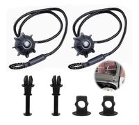 2 Pezzi Corda Cappelliera Auto Posteriore Scaffale String 51cm Nero Corda di Fissaggio Universale per Portapacchi Corda con Clip di Fissaggio per Ripiano Posteriore per W Golf 6 5 4 MK6 MK5 GTI R20