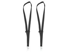 2 Pezzi Cordoncini in Tessuto Semplice, Cordoncini Con Porta Penne E Occhiali, Anti-smarrimento Con Porta Penne Per Insegnanti, Studenti E Impiegati (Nero)