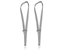 2 Pezzi Cordoncini in Tessuto Semplice, Cordoncini Con Porta Penne E Occhiali, Anti-smarrimento Con Porta Penne Per Insegnanti, Studenti E Impiegati (Grigio)
