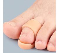 2 pezzi Correttore per dita a martello, adatto per dita piegate e storte, si adatta alle punte e ai cuscinetti delle dita, unisex Separatore per dita dei piedi in due pezzi color carne,Stick esfoliant