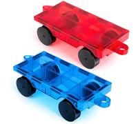 2 pezzi Costruzioni Magnetici Auto Giocattoli,Giochi Magnetici per Bambini,Piastrelle Magnetiche Bambini Buidling Blocks Set,Adatto a Ragazzi e Ragazze Costruzioni Magnetiche 5 anni