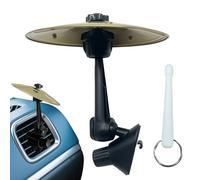 2 pezzi Crash Bacino auto in metallo 14 x 13,5 x 3,5 cm Crash Percussion per tamburo, fessure di ventilazione per tutti i tipi di veicoli, amanti della musica