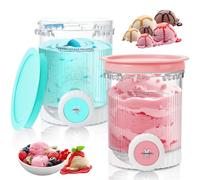 2 Pezzi Creami Pint Contenitori e Coperchi di Ricambio per Gelato Ninja Swirl Senza BPA e Lavabile in Lavastoviglie Creami Swirl Pints Compatibile con la Serie NC700 per Accessori Ninja Gelatiera