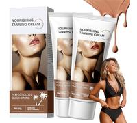 2 Pezzi Crema Abbronzante Solare, Tanning Accelerator Cream, Acceleratore Abbronzatura efficace al Sole e nei Lettini Solari, con Ingredienti Naturali, Ottieni un’Abbronzatura Naturale e Duratura