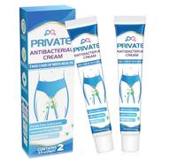 2 Pezzi Crema Antibatterica Privata, Unguento per la Pelle Antibatterico, Crema Antifungina per Uso Esterno, Crema Antipruriginosa Intima per Alleviare Velocemente il Prurito e Deodorare