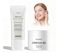 2 Pezzi Crema Brufoli Viso +Sebium Pore Refiner | Culo Acne Crema, CremaBrufoli Sedere, CremaRestringente per i Pori, Utilizzare per Pori Dilatati Viso