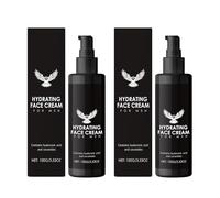 2 Pezzi Crema Viso Uomo, Crema Idratante Anti-Età Con Acido Ialuronico ed Estratto di Aloe Vera, Face Cream, Crema Idratante Uomo Anti-Fatica, Può Rassodare la Pelle e Ridurre le Rughe