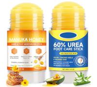 2 Pezzi creme Piedi Secchi Screpolati, Crema Piedi Urea 60% + Crema al Miele, Idratazione Profonda, per Pelli Molto Secche, Ruvide e Screpolate, Rimuovere la Pelle Morta e Rendere la Pelle Liscia