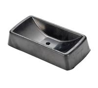 2 Pezzi Cric in Gomma Ruota Chock per Rimorchio Dock Resistente 6 Pollici Tappo