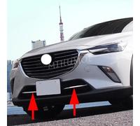 2 pezzi cromati paraurti anteriore griglia di ingresso aria copertura trim per Mazda CX-3 CX3 DK 2016 2017 2018-2024