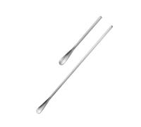 2 Pezzi Cucchiaio da Bar in Acciaio Inox, lungo Attorcigliato, Set | Argento, Design Moderno ed Elegante, per Cocktail e Limonata, Uso Domestico e Servizio Dessert