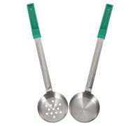 2 Pezzi Cucchiaio Dosatore per Salsa Pizza 4oz in Acciaio Inox | Uso Multiuso per Feste e Pizzeria, Design Elegante Compatto e Leggero, Capacità 4oz per Porzioni Precise