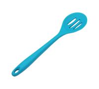 2 Pezzi Cucchiaio Forato in Silicone, lungo Manico | Scolatura e Raccolta per Verdure e Cioccolato, Foro per Appenderlo, Uso in Cucina e Ristorante Colore Casuale