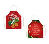 2 pezzi Cucina a tema per la cucina a tema di Natale per grembiuli natalizi