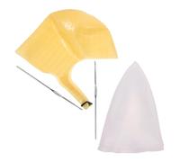 2 Pezzi Cuffia in Silicone con Ago e Gancio, Riutilizzabile | Salone e Casa, Fori Precisi per Colpi di Luce, Applicazione Pulita, Vestibilità Comoda