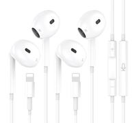 2 Pezzi Cuffie Cablate per iPhone,[Certificate MFI] Auricolari In-Ear,Hi-Fi Stereo Auricolari con Microfono e Controllo del Volume,Compatibili con iPhone 14/14 Pro/13/12/11/XR/XS/X/8/7/SE